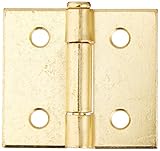 National Hardware V455 1-1/2" Cabinet Hinges in Brass, Pack of 2 [並行輸入品]