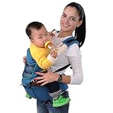 ベビー抱っこひも 抱っこ纽 適合人間工学 多機能 新生児 赤ちゃん Aiebao (靑い)