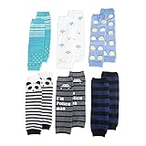 TopTieベビーレッグウォーマー 幼児の男の子のためのセット 6ペア盛り合わせデザイン - ブラック - one size