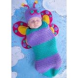ベビーコスチューム,着ぐるみ,寝相アート,蝶々(コクーンとハット)2点セット/Baby Costume, Butterfly (cocoon, hat)