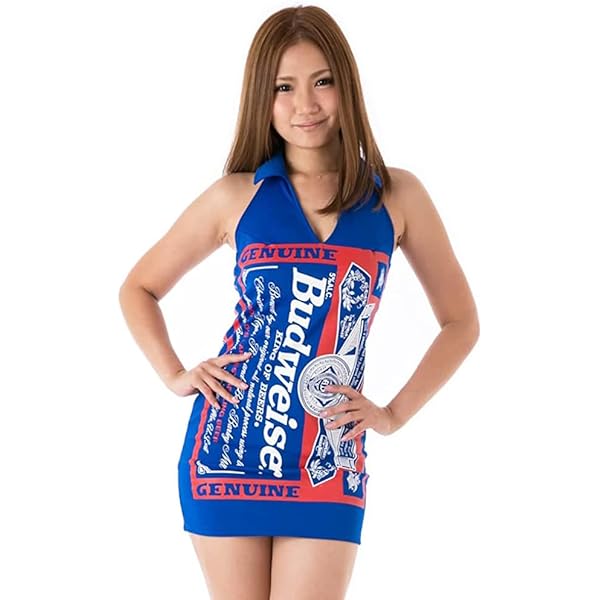 Amazon.co.jp: バドガール ミニワンピース ホルターネック