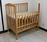 アジル ハイタイプ ミニサイズベビーベッド Ｗオープンママ楽～ハイミニベッドDX-N ナチュラル コンパクトベッド