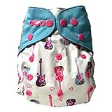 HappyEndings Night, NightTM Charcoal Bamboo All In One Diaper (+Pocket & 5 Layer Charcoal Bamboo Ins