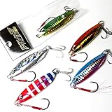 爆釣メタルジグ 【 ジギンガ―Z メタルジグ 欲張り セット ！】 TGベイトに匹敵する釣果!コスパバツグン! 釣り ジギング スロージギング ショアジギング オフショアジギング ライトジギング スーパーライトジギング SLJ メタルジグ セット 【 20g 30g 40g 60g 80g 100g 120g 130g 150g 】 (ドラッガー60g 5個 A)