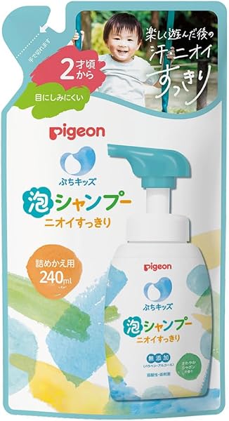 ピジョン ぷちキッズ泡シャンプーニオイすっきり 詰めかえ用 240ml シャボンの香り - 1