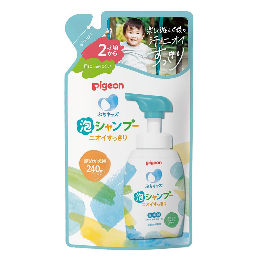 ピジョン ぷちキッズ泡シャンプーニオイすっきり 詰めかえ用 240ml シャボンの香り - 1