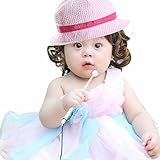 （サクララ）Sakulala ベビー 赤ちゃん 日焼け 日よけ 帽子 キャップ 子ども 子供 日差し UV コットン 綿 可愛い つば 付き 男の子 女の子 お出かけ 紫外線対策 ピンク