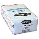 Imagine Baby Products Smart Fit Prefold Diapers, Bamboo, Large, 6 Count by Imagine Baby Products