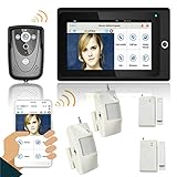 人気のある7"WiFiワイヤレスビデオドア電話インターホンドアベルIPカメラPIR IRナイトビジョンホームアラームシステム