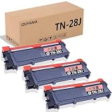ブラザー用 TN-28J 互換トナーカートリッジ【TN-28J ブラック 3本セット】汎用トナー 印刷枚数:約2600枚 対応機種:MFC-L2740DW/MFC-L2720DN/DCP-L2540DW/DCP-L2520D/FAX-L2700DN/HL-L2365DW/HL-L2360DN/HL-L2320D ISO14001/ISO9001認証工場