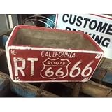 ルート66 プランター L レッド ROUTE66 ガーデニング 世田谷ベース アメリカ雑貨 アメリカン雑貨