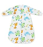 エルフ ベビー(Fairy Baby)ベビースリーピングバッグ 着る布団 寝袋春夏用 2Way ワニ M