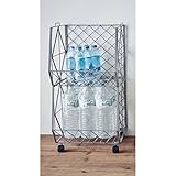 キャスター付きスタッキングバスケット　　グレー　２段