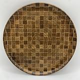 箱根寄木細工 丸盆 金指勝悦 かなざし 金指ウッドクラフト