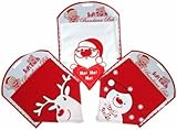 Christmas Baby Bandana Bib - Reindeer by Soft Touch