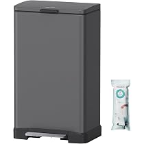 Amazon｜Mbillion ゴミ箱 おしゃれ ふた付き ステンレス 50リットル