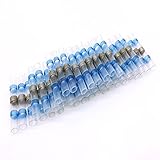 50pcs Solder Seal Wire Connector, Sopoby Solder Seal Heat Shrink Butt Connectors Terminals Electrica