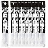 ぺんてる ボールペン替芯 エナージェル 1.0mm XLR10-A 黒 10本