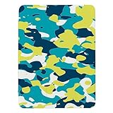 iPad mini 7.9インチ 第5世代 第4世代 対応 ケース カバー A2124 A2125 A2133 A1538 A1550 アイパッドミニ5 迷彩 イエロー かわいい キッズ 子供