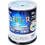 山善 キュリオム BD-R (1回録画用) (片面1層/1~6倍速/100枚スピンドル) 25GB BD-R100SP