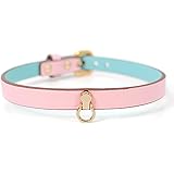 [アヘガオ] チョーカー レディース 赤 黒 レザー 首輪 人間 ネックレス 細め choker 人気 アクセサリー サブカル 病みかわいい 地雷系 ファッション シンプル 個性的 コスプレ ゴスロリ 原宿系 3色 (ピンク)