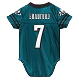 (3-6M) - OuterStuff Sam Bradford NFL Philadelphia Eagles Teal Green Home Infant Newborn Jersey