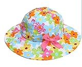 ツバメ--屋　ベビー用ハット つば広 赤ちゃんキャップ キッズ 帽子 子供サンバイザー フィッシャーマンハット アニマル図案 男の子 女の子 男女児 紫外線 UVカット (52)