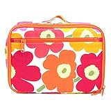 【鶴三工房】 ギフトBOX付 おむつポーチ マルチポーチ marimekkoの生地使用 ハッピーカラー (オレンジ)