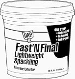 DAP 12140 Fast N Final Interior Exterior Spackle、1 / 2-pint 6 Pack 12141