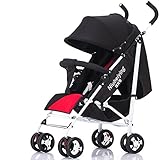 ベビーカー、子供用のトロリー、軽いベビー​​カー、ベビーカー、折り畳み式の新生児用トロリー ( 色 : ブラック )