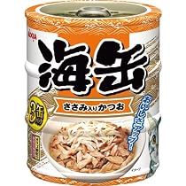 Amazon | 海缶ミニ3P 削り節入りかつお 180g（60g×3缶）×24コ | Aixia