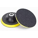 研磨パッド ポリッシング 車 ポリッシャー 汎用 カーポリッシャー マジックパット 研磨 仕上げ バフ 電気ドリル用 ポリッシャー用 面ファスナーパット/ラバーパッド 取付：M10ネジ マジック 3"