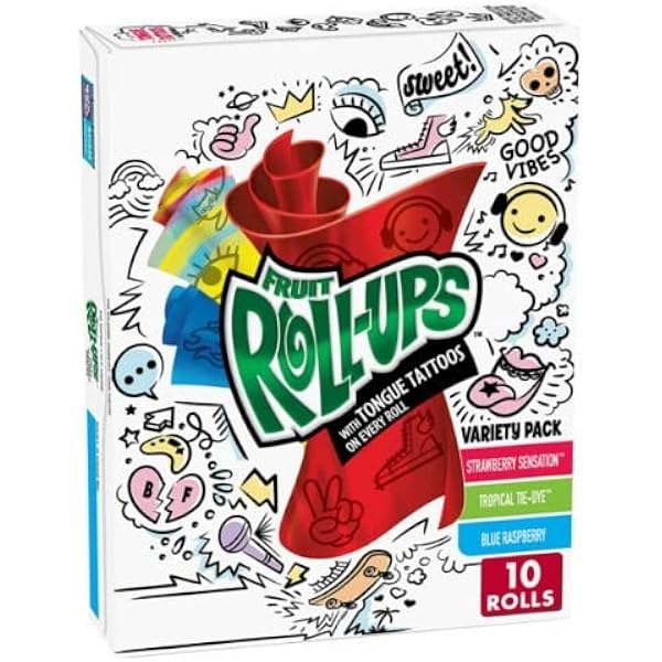 Amazon.co.jp: Fruit Roll-Ups Variety Pack (.5 oz., 72 ct