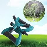 スプリンクラー 散水用具 3方向 回転 角度調整可能 放水範囲5~10M 庭 公園 芝生 農業用