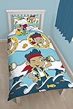 Jake et les Pirates - Parure de Lit - Housse de Couette 135x200cm + Taie d'Oreiller 50x75cm [並行輸入品]