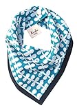 kishu baby Teal Vine Reversible Bandana Bib, Multicolor, One Size by Kishu Baby