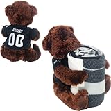 Northwest Oakland Raiders 40インチx 50インチフリースBlanket with Bear