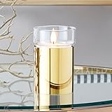 サーリアルキャンドル&リモート 5" Height ゴールド LC003743