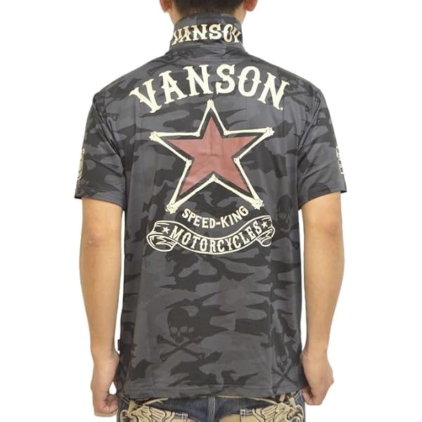 新品・タグ付✨VANSON バンソン　速乾素材　ドライ　ポロシャツ　XXL Amazon | [バンソン] 当店別注 ABV-2003 ドライ 半袖ポロシャツ