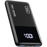INIU 22.5W Power Bank, 10000mAh Slim USB C Portable Charger Fast Charging PD3.0 QC4.0, LED Display Battery Pack Portable for 