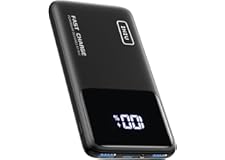 INIU 22.5W Power Bank, 10000mAh Slim USB C Portable Charger Fast Charging PD3.0 QC4.0, LED Display Battery Pack Portable for 