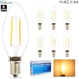 E12口金　AC110V 　消費電力2W　省エネLED電球　LEDキャンドルライト　 シャンデ...