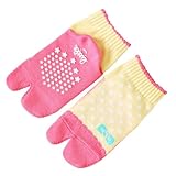 (靴下屋) kutsushitaya キッズ いろいろ柄タビソックス13～15cm ドット クリーム＋チェリー