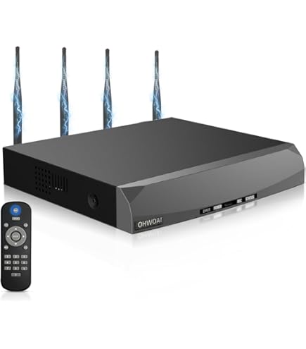OHWOAI ワイヤレスカメラに対応NVR録画機　1TB HDD内蔵 楽天市場】10インチモニター 一体型NVR OHWOAI ワイヤレス 防犯