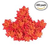 Mavee 200人工Fall Maple Leaves in a – Great秋秋カラーの混合テーブルScatters for Fallや結婚式&秋パーティ