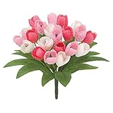 【春・造花】オランダチューリップブッシュ x 21(ピンク)