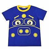 チャギントン Tシャツ フェイスプリントT ハンゾー ココ ブルースター ウイルソン ボーイズ fo-si9029 110cm ブルースター