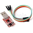 GAOHOU USB2.0 TO TTL 6ピン シリアル·コンバータ UART モジュール CP2102 STC 6ピンケーブル