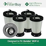 4 - Eureka DCF-2 (DCF2) HEPA Replacement Filters, Part 's 61805, 61805A, 61805-4. Designed by Filter