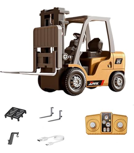 Amazon.co.jp: ラジコン RC フォークリフト ラジコンカー 重機 【次